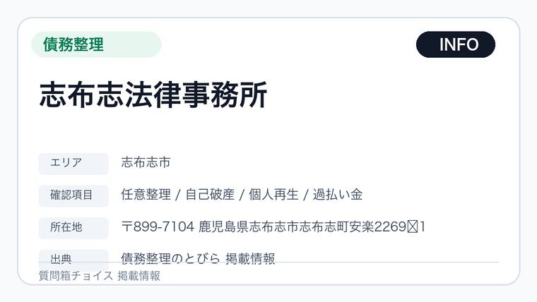 志布志法律事務所の掲載画像