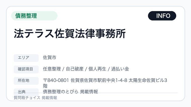法テラス佐賀法律事務所の掲載画像