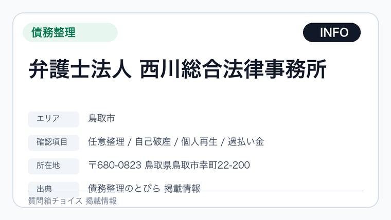 弁護士法人 西川総合法律事務所の掲載画像