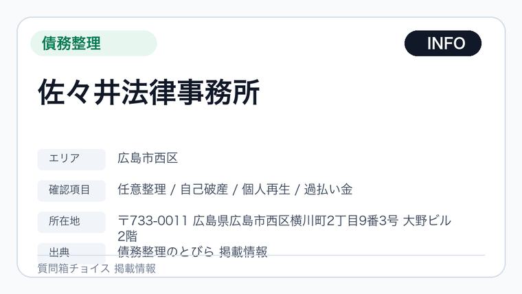 佐々井法律事務所の掲載画像