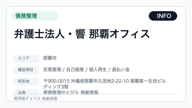弁護士法人・響 那覇オフィスの掲載画像