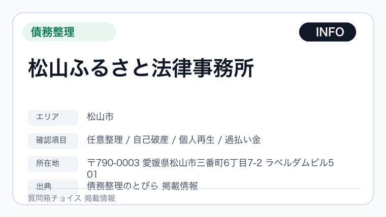 松山ふるさと法律事務所の掲載画像