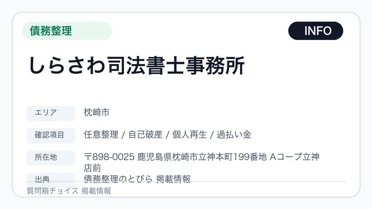 しらさわ司法書士事務所の掲載画像