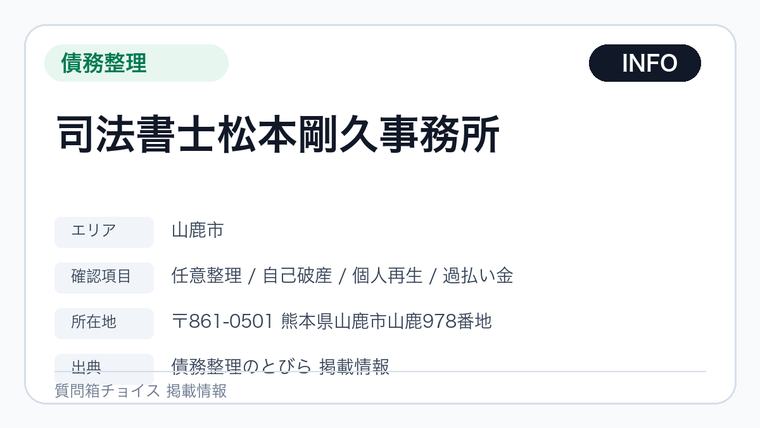 司法書士松本剛久事務所の掲載画像