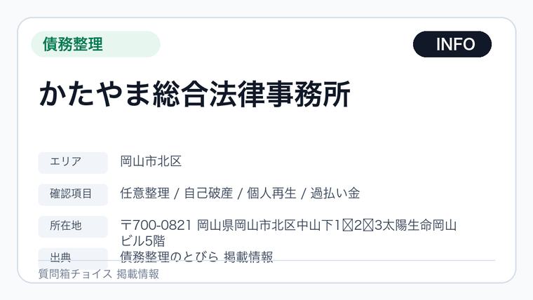 かたやま総合法律事務所の掲載画像