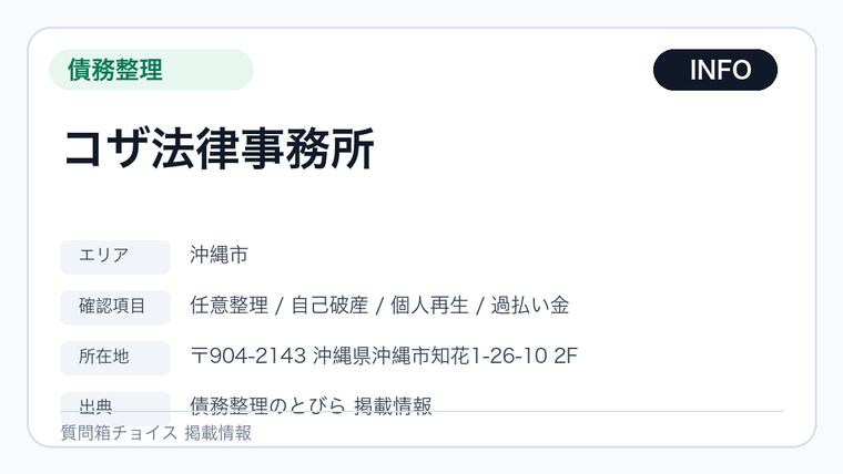 コザ法律事務所の掲載画像