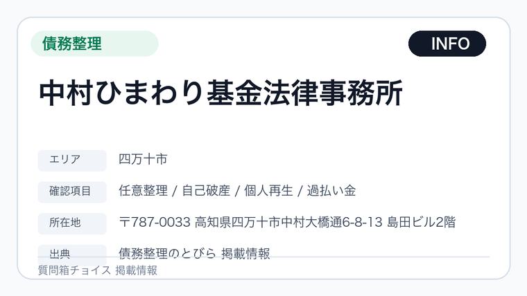 中村ひまわり基金法律事務所の掲載画像