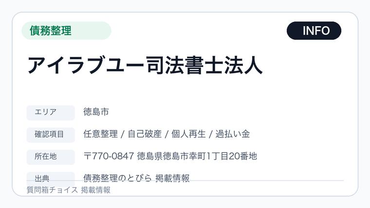 アイラブユー司法書士法人の掲載画像