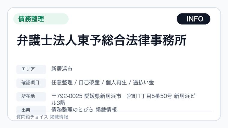 弁護士法人東予総合法律事務所の掲載画像