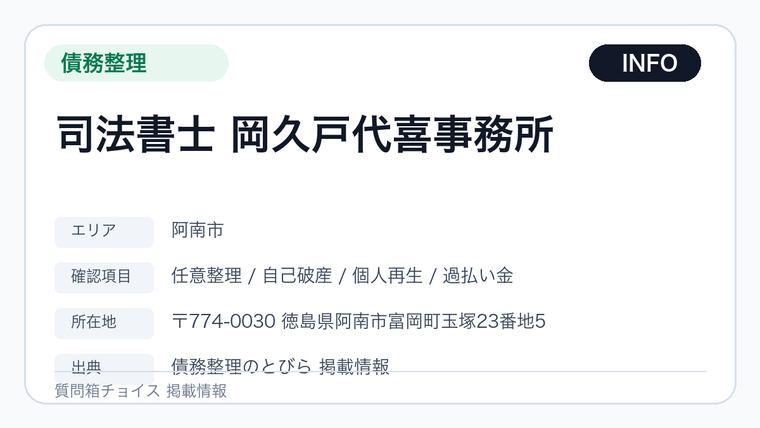 司法書士 岡久戸代喜事務所の掲載画像